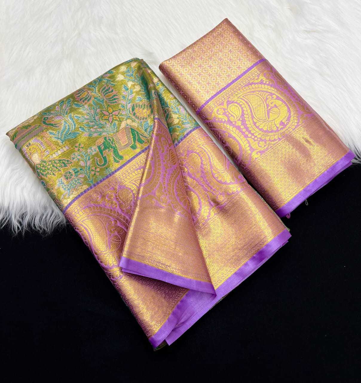 YNF Wholesale Kanjivaram Silk Embroidered Sarees  | Surat Manufacturer