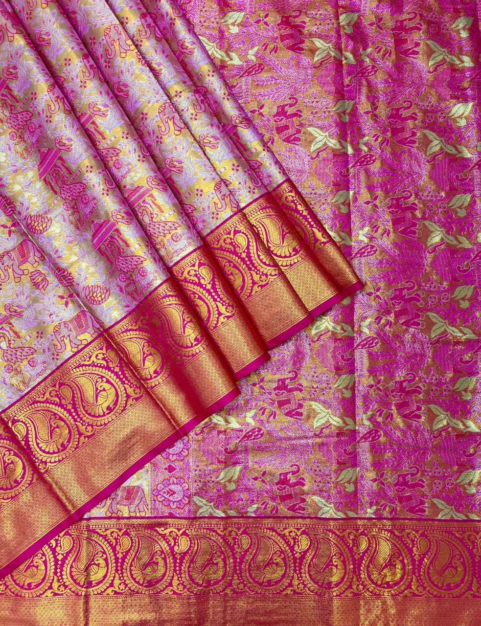 YNF Wholesale Kanjivaram Silk Embroidered Sarees  | Surat Manufacturer