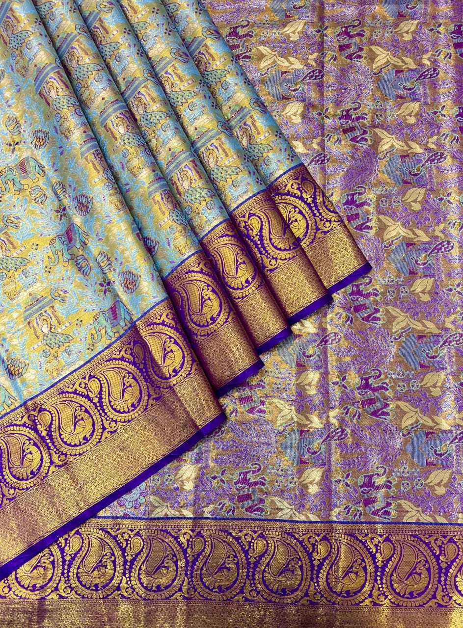 YNF Wholesale Kanjivaram Silk Embroidered Sarees  | Surat Manufacturer