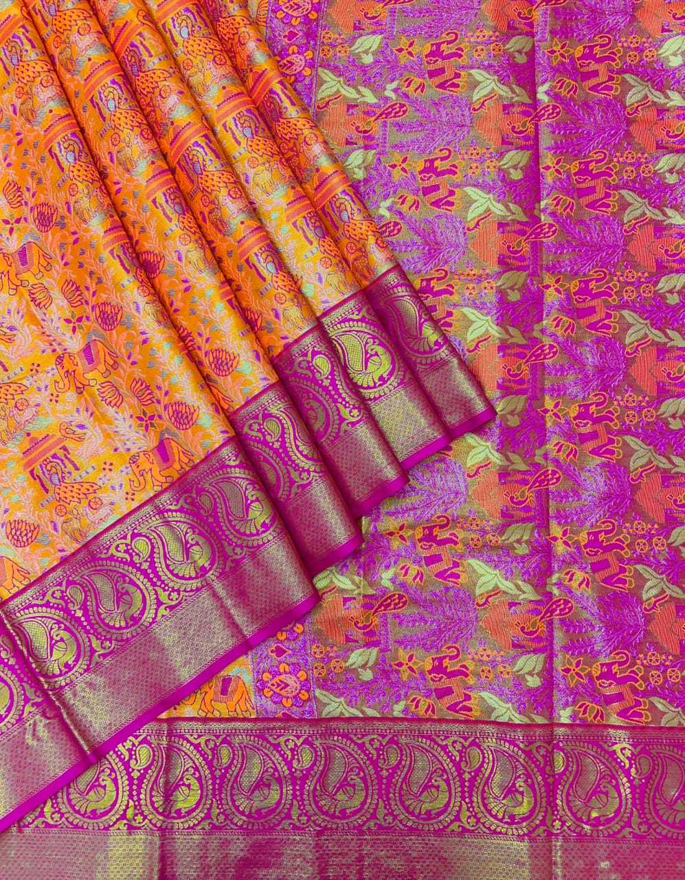 YNF Wholesale Kanjivaram Silk Embroidered Sarees  | Surat Manufacturer
