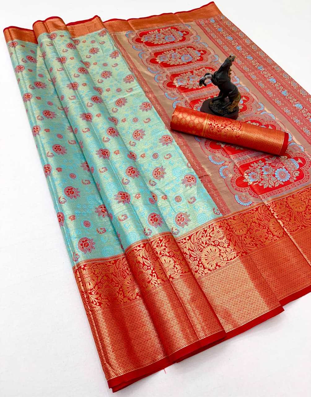 YNF Wholesale Kanjivaram Silk Tissue Silk Saree RIN211 Pushpa-Vol-3 | Surat Manufacturer