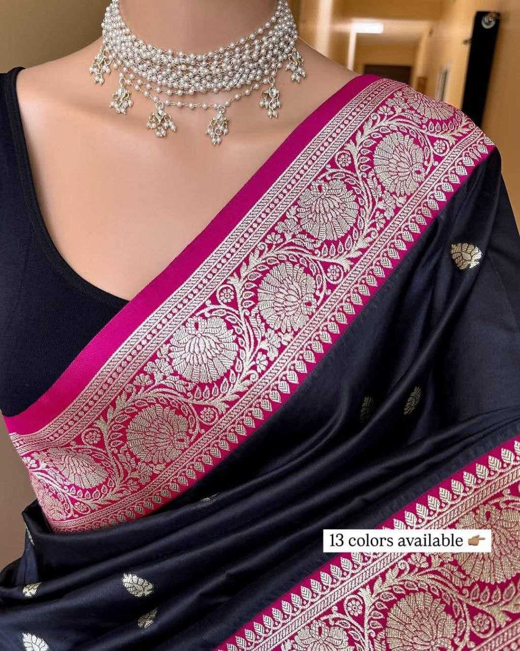 YNF Wholesale Banarasi Soft Silk Butta Sarees  | Surat Manufacturer