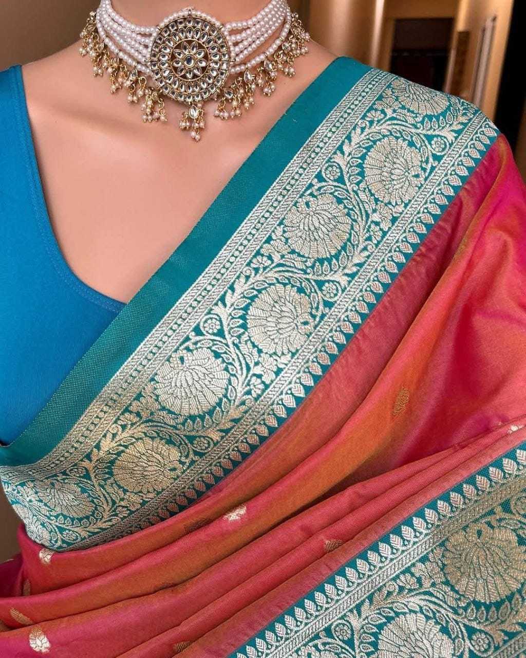 YNF Wholesale Banarasi Soft Silk Butta Sarees  | Surat Manufacturer