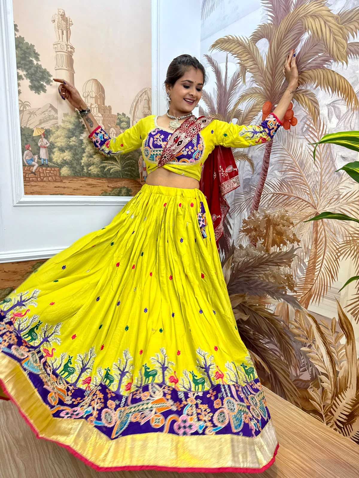 YNF Wholesale Rayon Embroidered Lehenga  | Surat Manufacturer