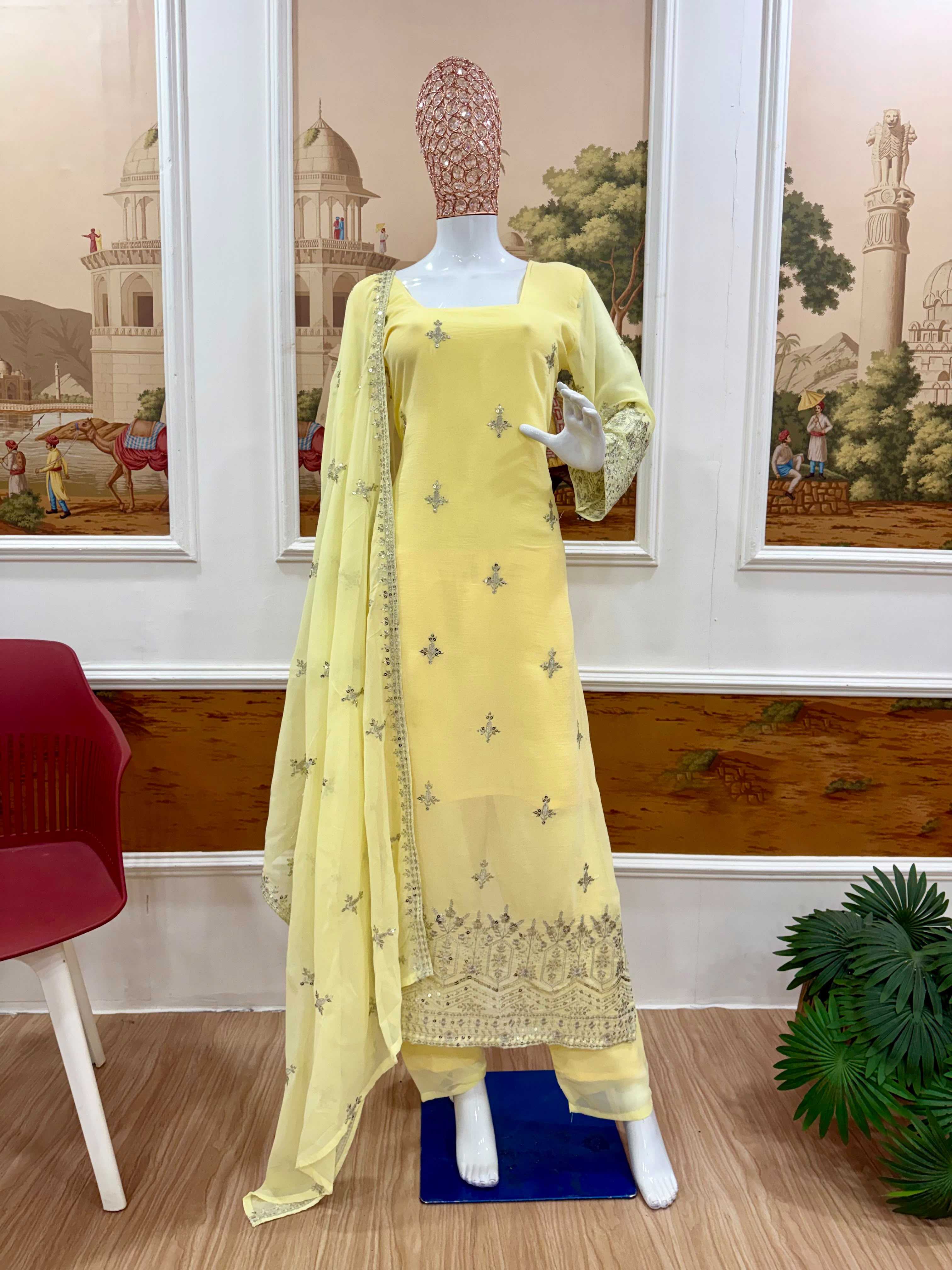 YNF Wholesale Faux Georgette Designer Kurtis  | Surat Manufacturer