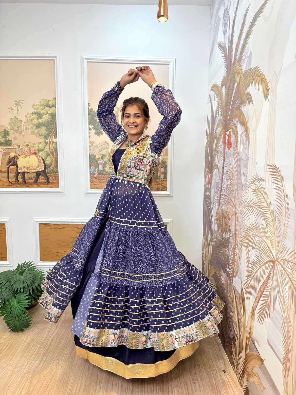 YNF Wholesale Chinon Printed Lehenga  | Surat Manufacturer