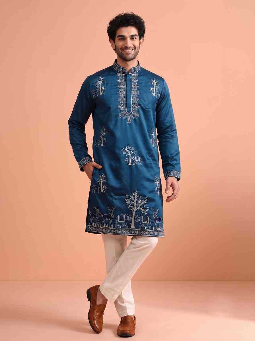 YNF Wholesale Satin Mens Kurta Pyjama  | Surat Manufacturer