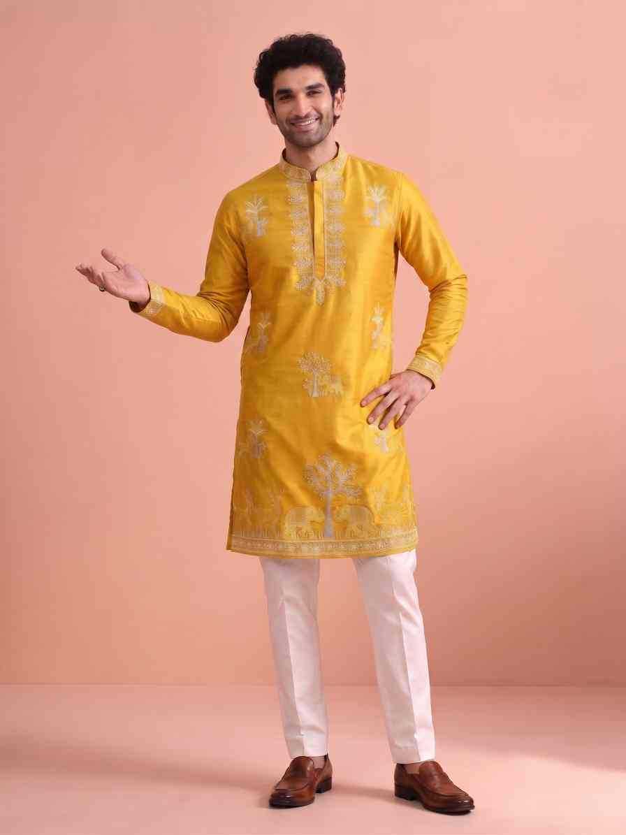 YNF Wholesale Satin Mens Kurta Pyjama  | Surat Manufacturer