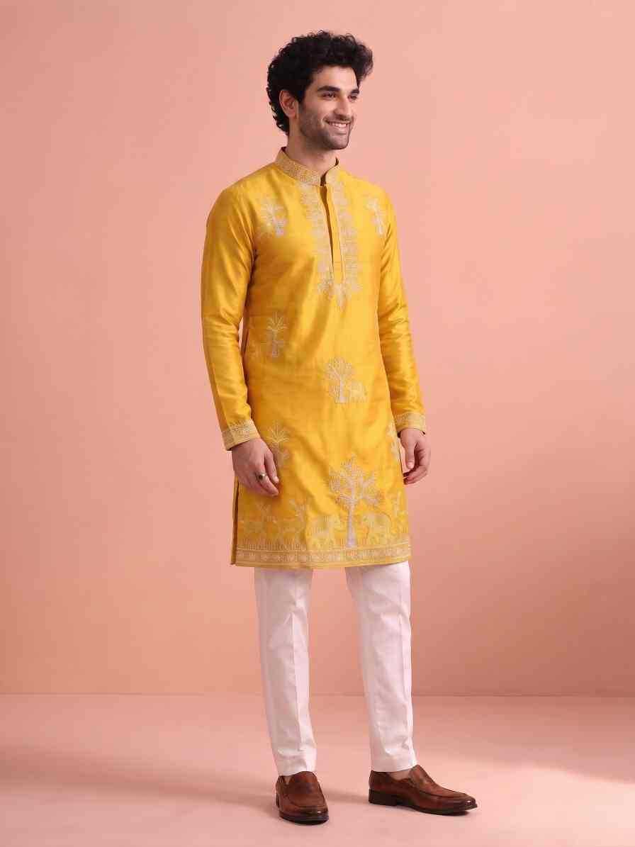 YNF Wholesale Satin Mens Kurta Pyjama  | Surat Manufacturer