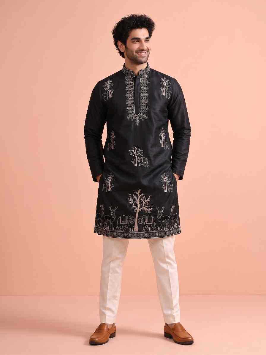 YNF Wholesale Satin Mens Kurta Pyjama  | Surat Manufacturer