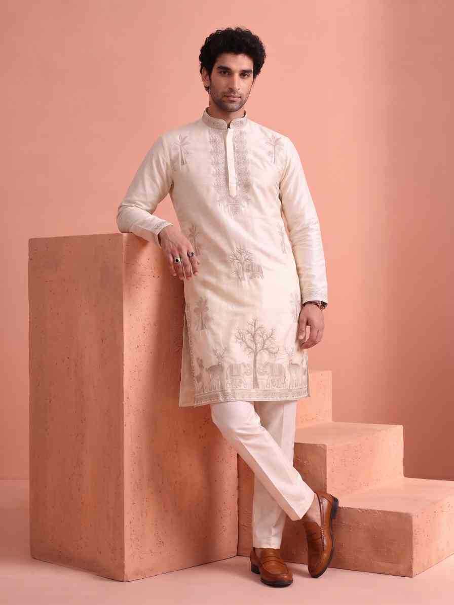 YNF Wholesale Satin Mens Kurta Pyjama  | Surat Manufacturer