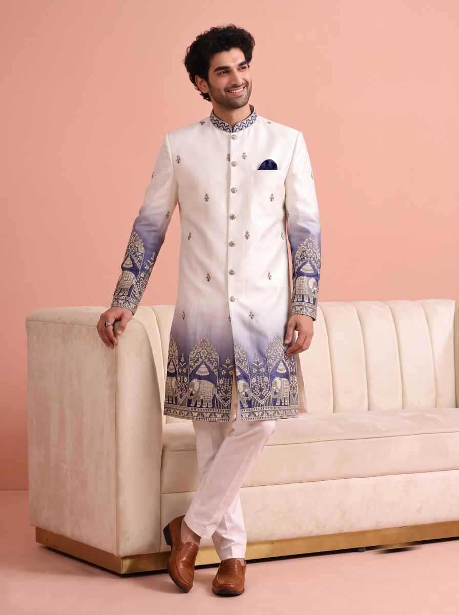 YNF Wholesale Satin Indo Western  | Surat Manufacturer