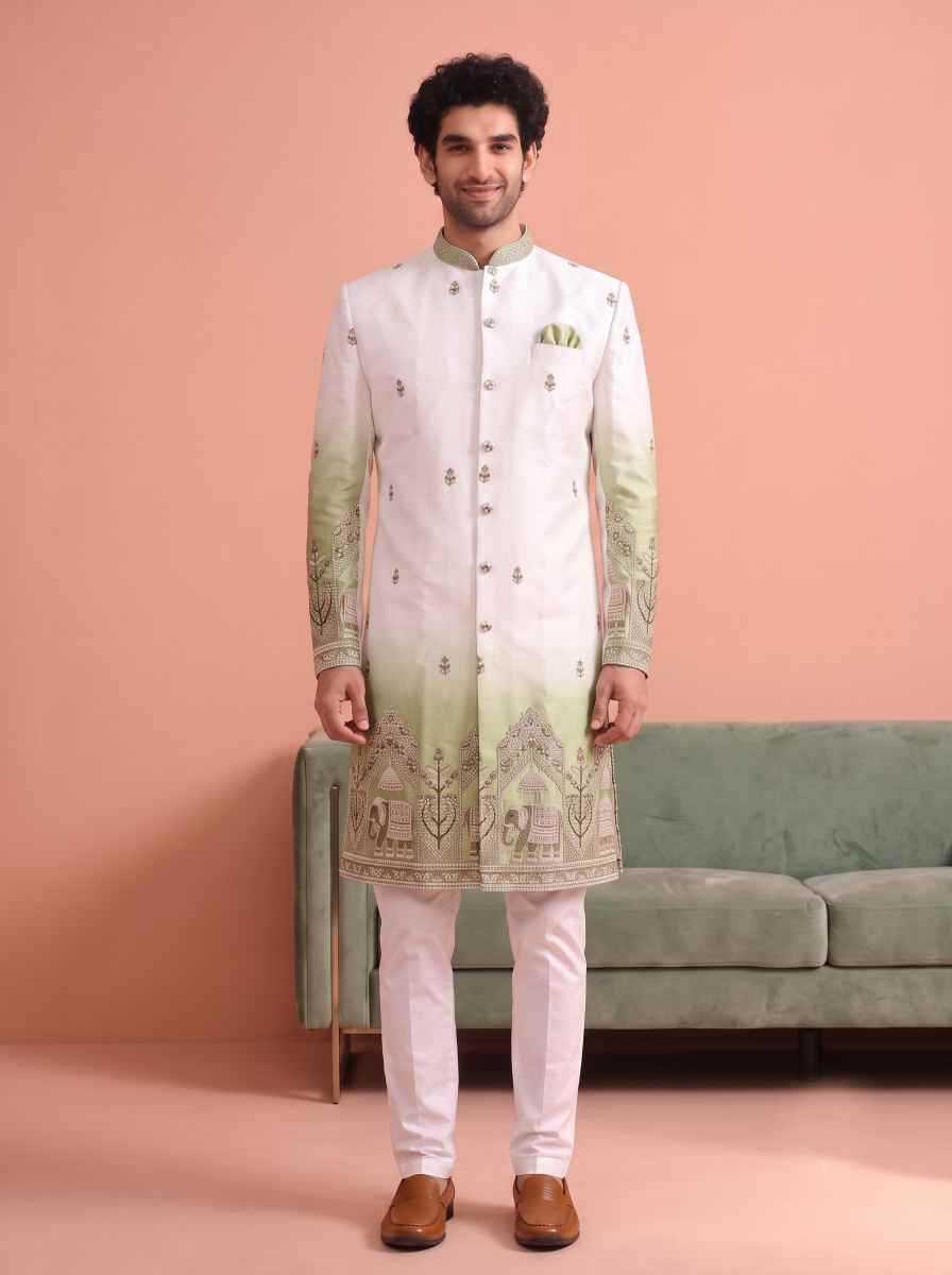 YNF Wholesale Satin Indo Western  | Surat Manufacturer