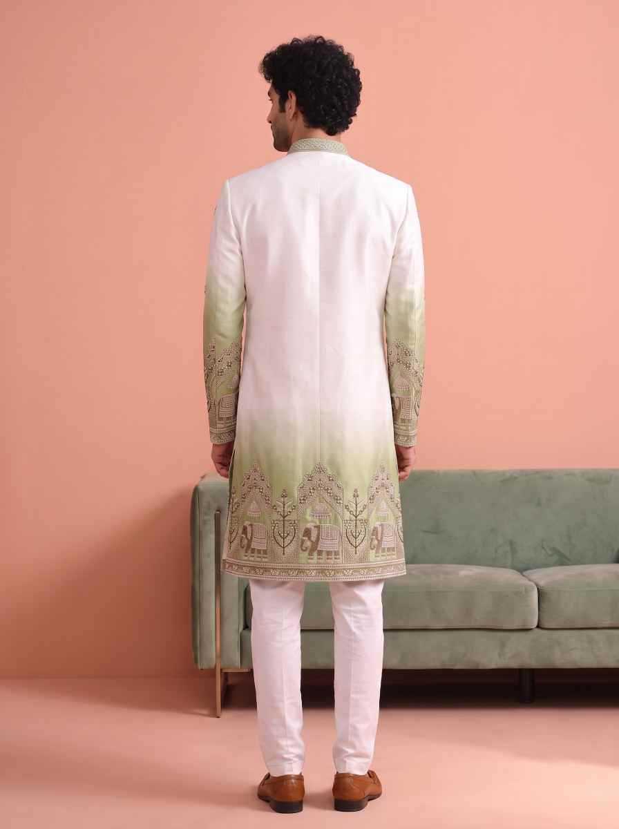 YNF Wholesale Satin Indo Western  | Surat Manufacturer