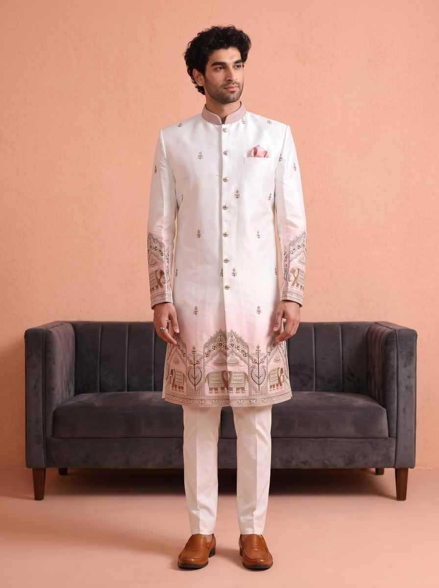 YNF Wholesale Satin Indo Western  | Surat Manufacturer