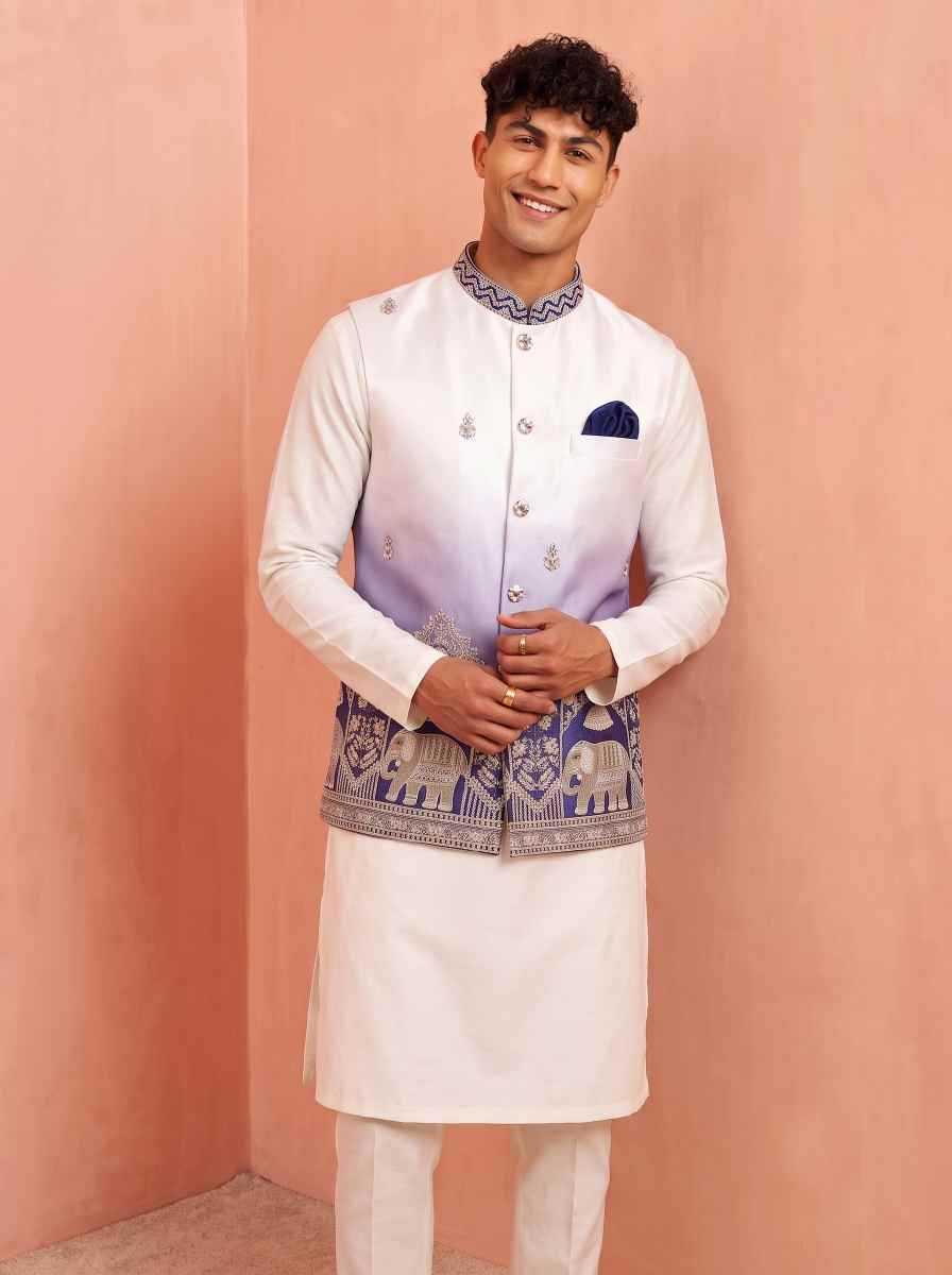 YNF Wholesale Banarasi Soft Silk Mens Kurta Pyjama  | Surat Manufacturer