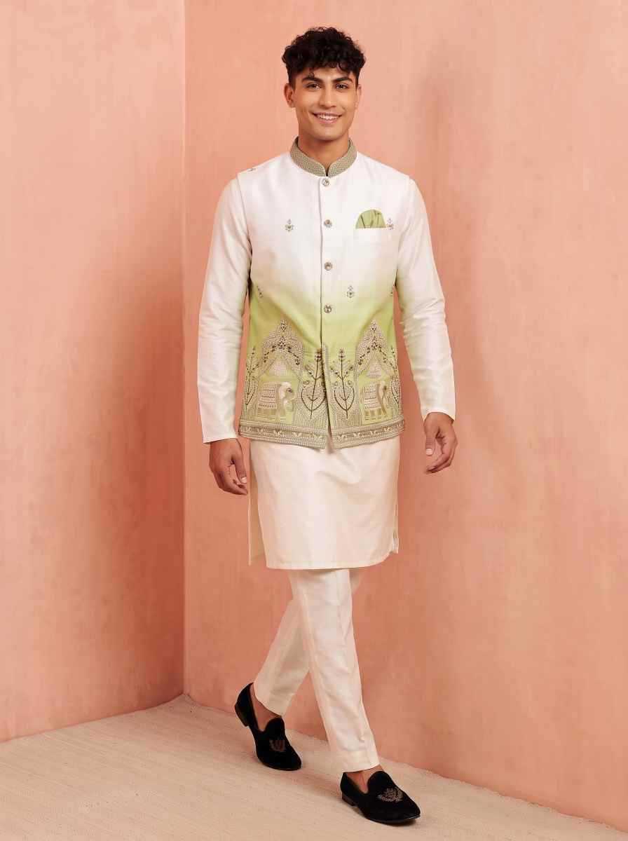 YNF Wholesale Banarasi Soft Silk Mens Kurta Pyjama  | Surat Manufacturer