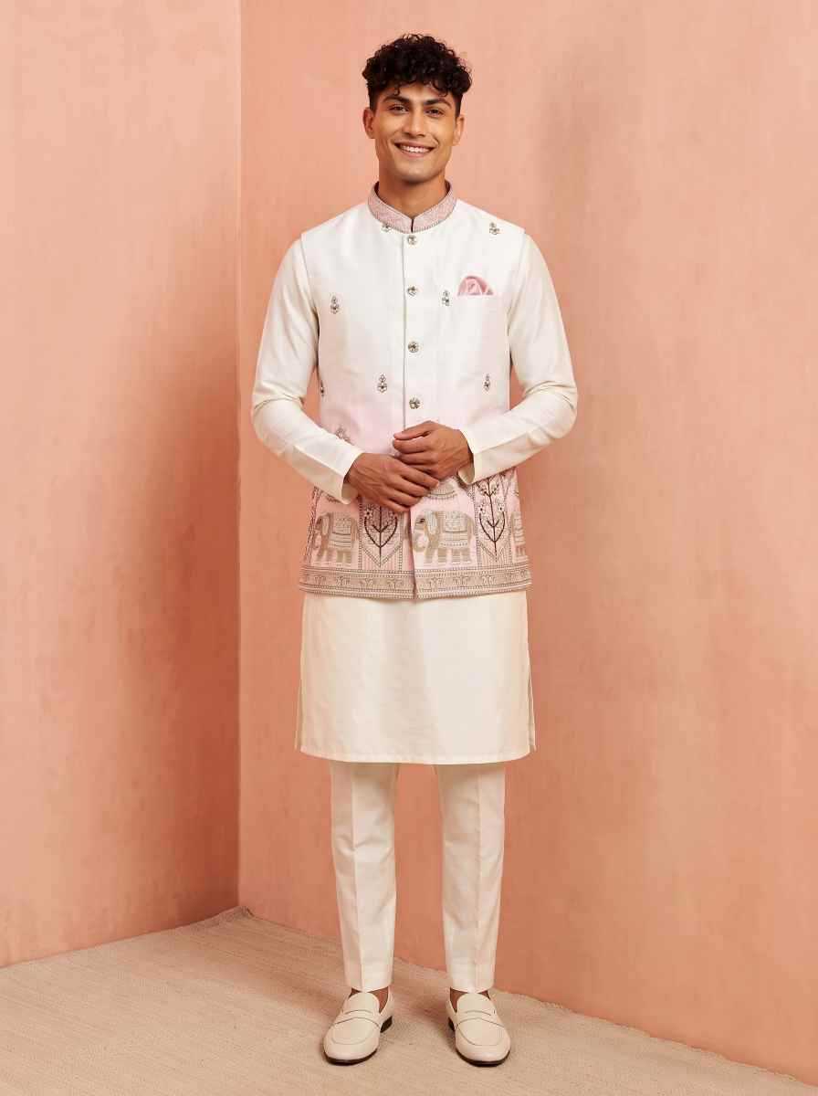 YNF Wholesale Banarasi Soft Silk Mens Kurta Pyjama  | Surat Manufacturer