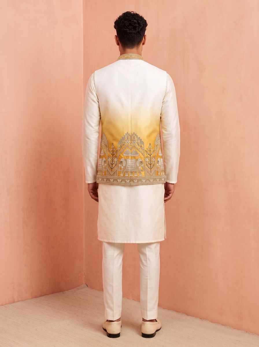 YNF Wholesale Banarasi Soft Silk Mens Kurta Pyjama  | Surat Manufacturer