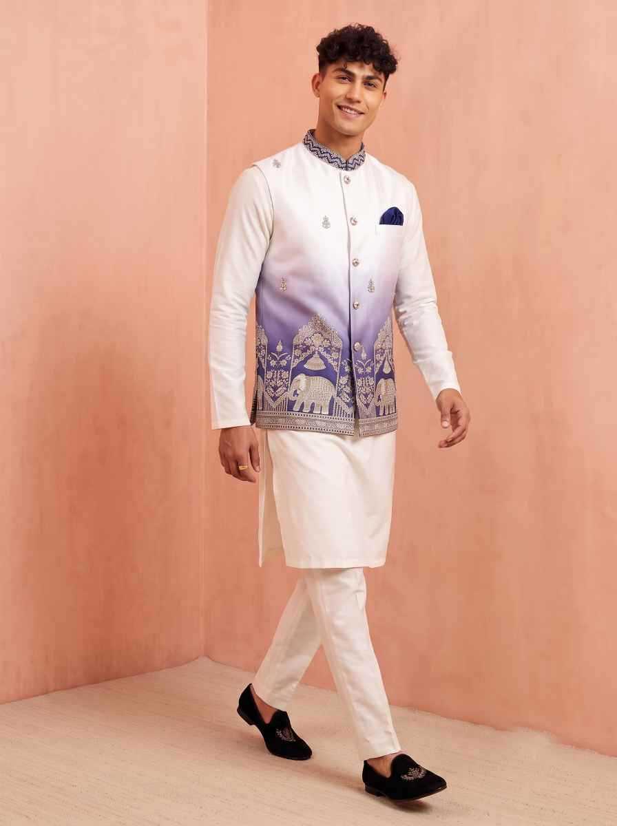 YNF Wholesale Banarasi Soft Silk Mens Kurta Pyjama  | Surat Manufacturer