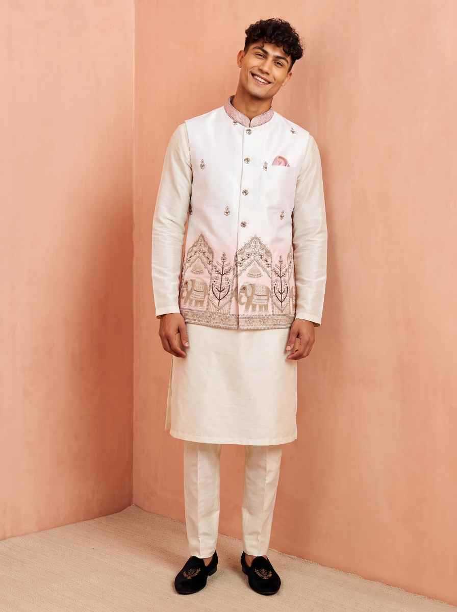 YNF Wholesale Banarasi Soft Silk Mens Kurta Pyjama  | Surat Manufacturer