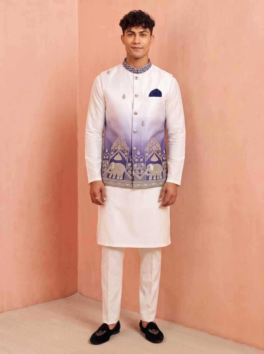 YNF Wholesale Banarasi Soft Silk Mens Kurta Pyjama  | Surat Manufacturer