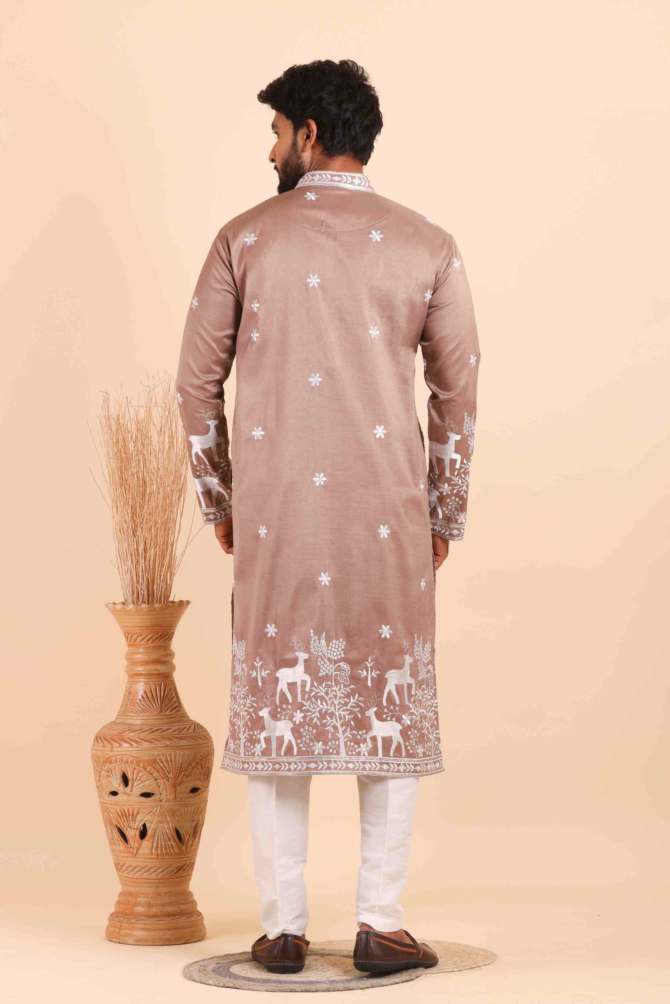 YNF Wholesale Silk Mens Kurtas  | Surat Manufacturer