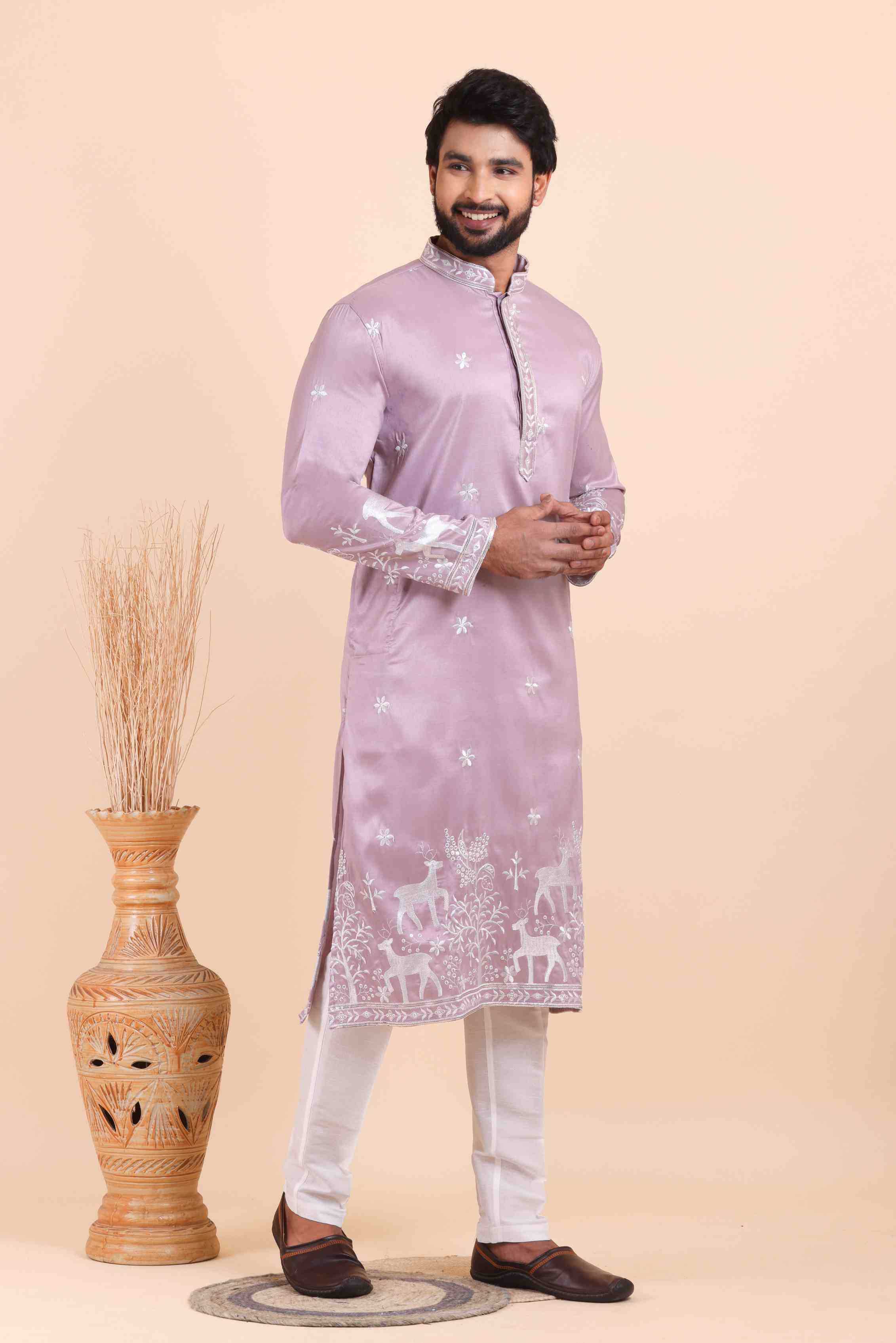YNF Wholesale Silk Mens Kurtas  | Surat Manufacturer