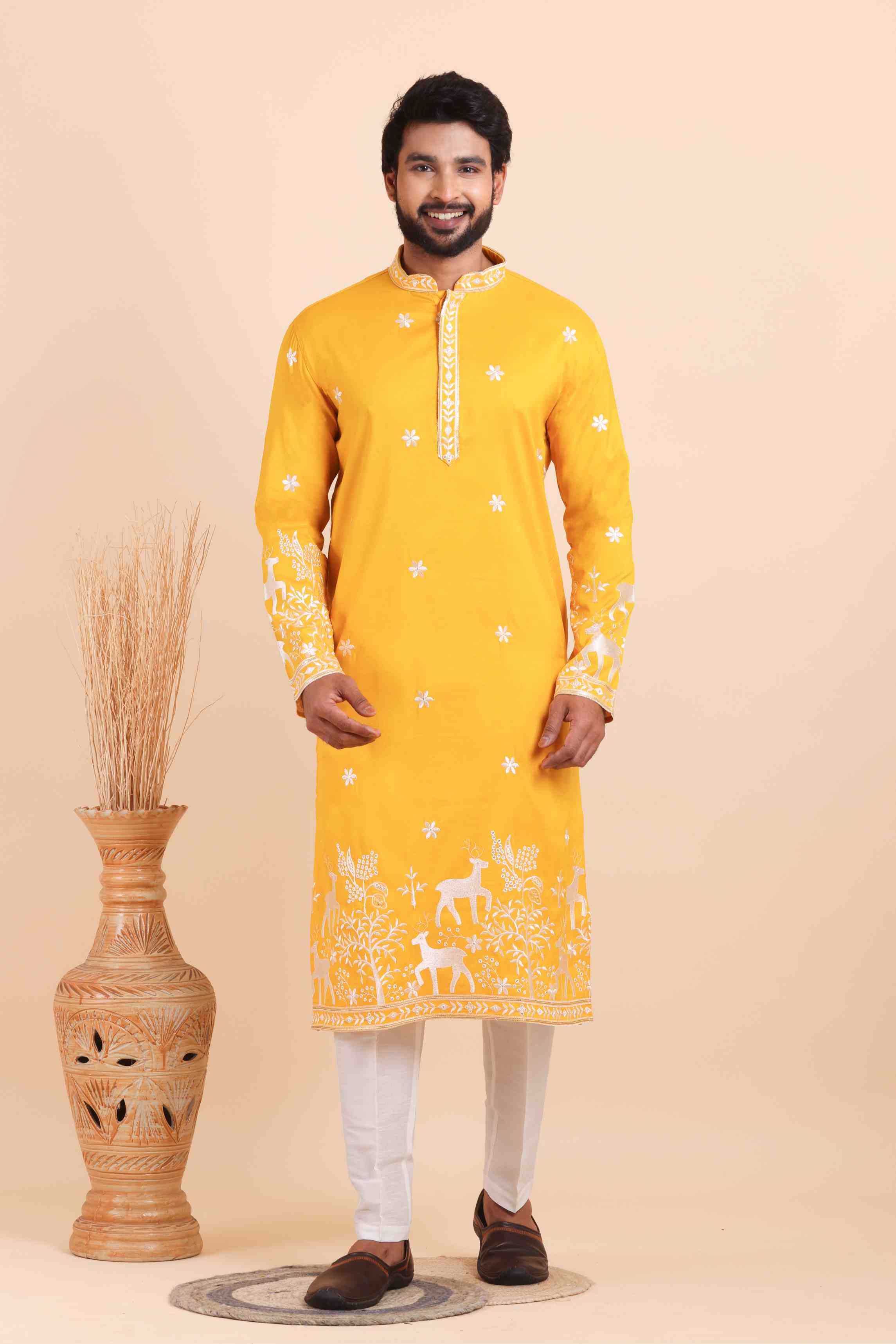 YNF Wholesale Silk Mens Kurtas  | Surat Manufacturer
