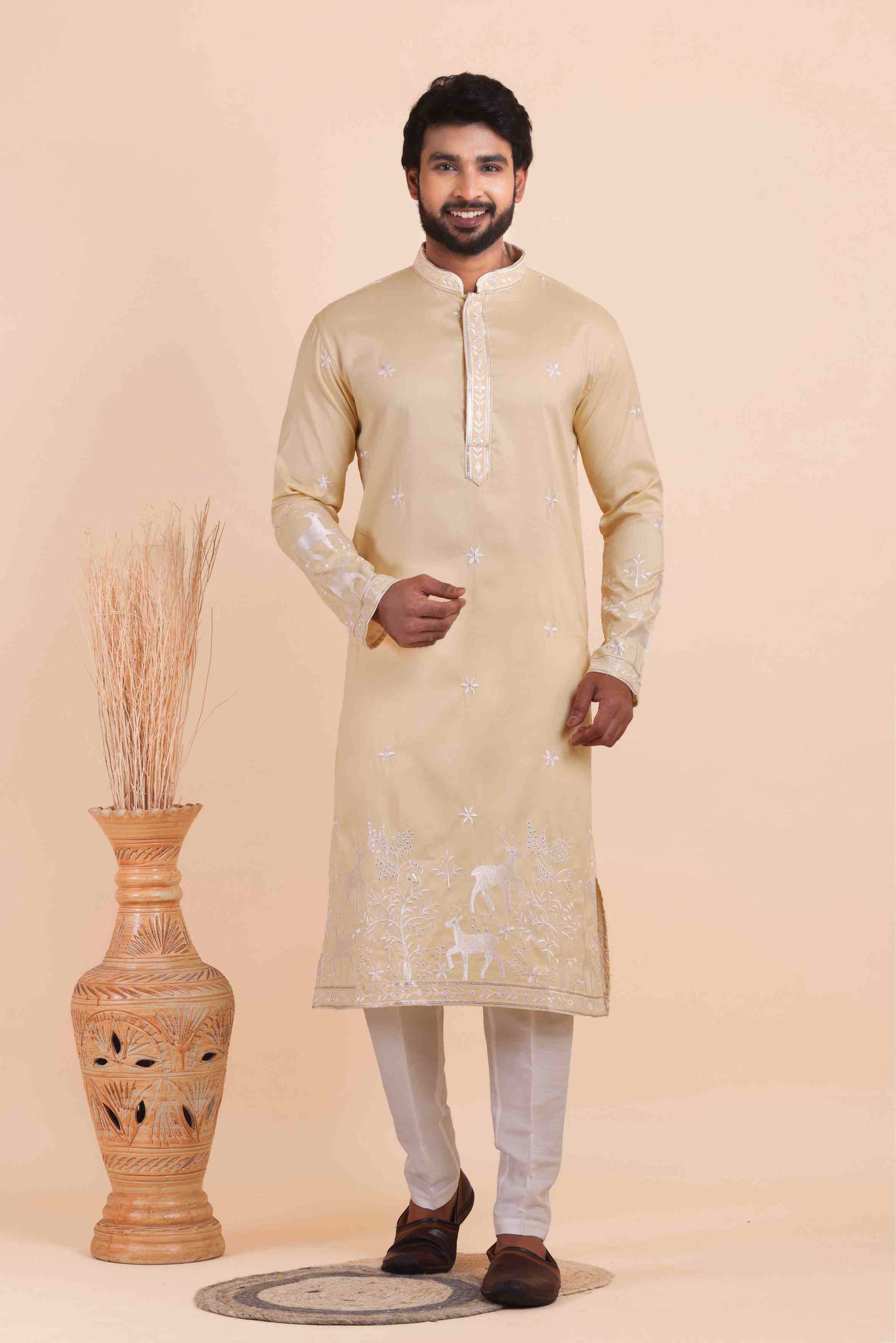 YNF Wholesale Silk Mens Kurtas  | Surat Manufacturer