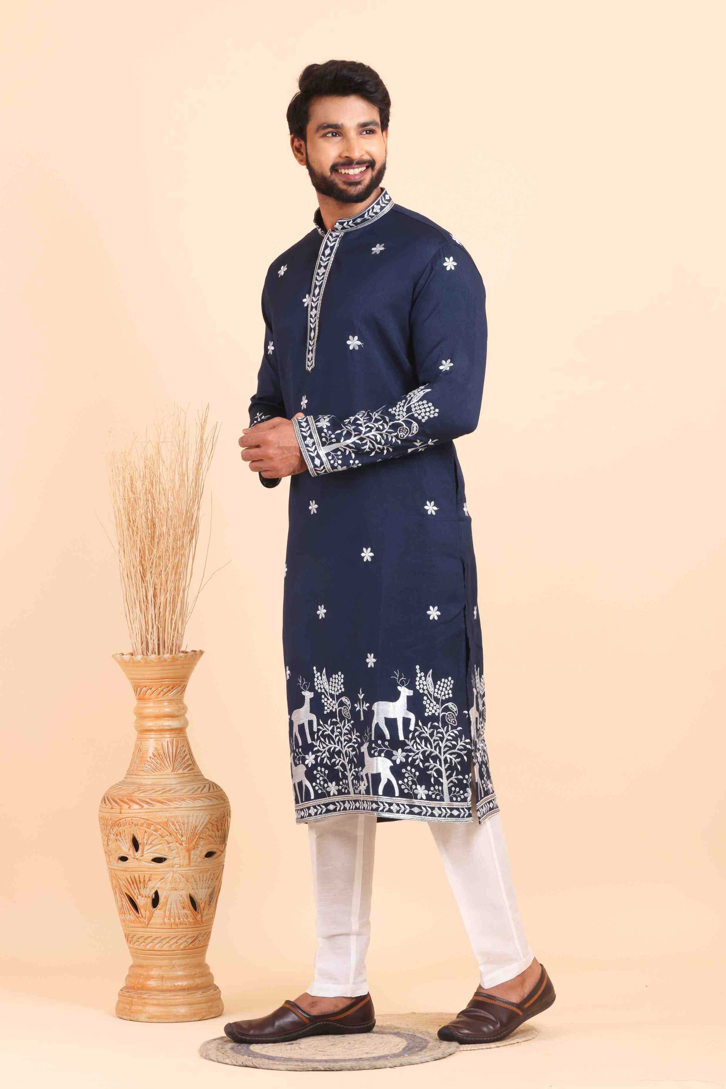 YNF Wholesale Silk Mens Kurtas  | Surat Manufacturer