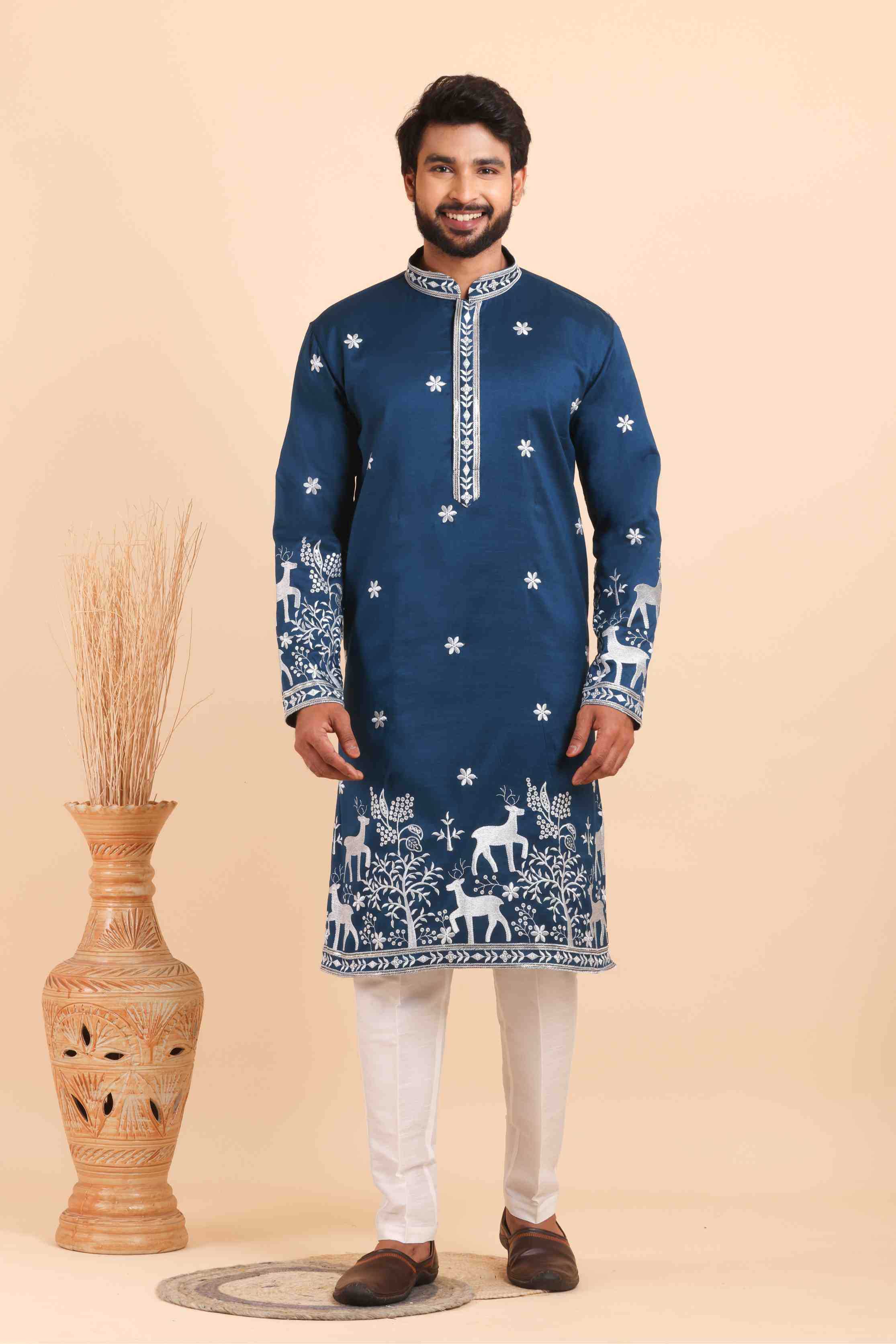 YNF Wholesale Silk Mens Kurtas  | Surat Manufacturer