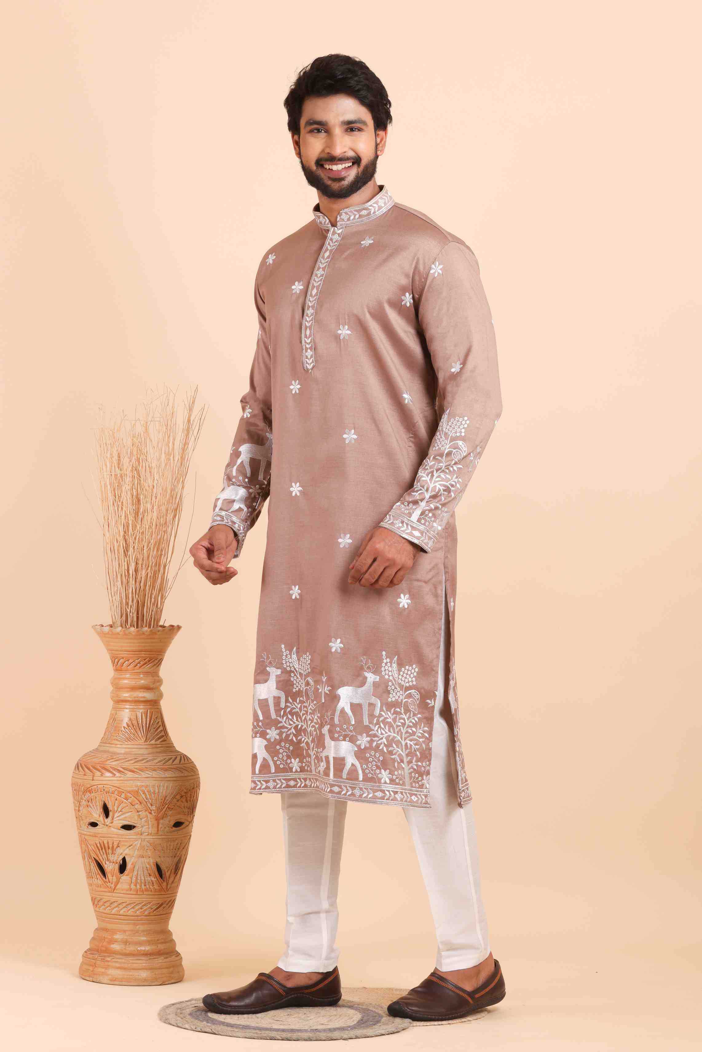 YNF Wholesale Silk Mens Kurtas  | Surat Manufacturer