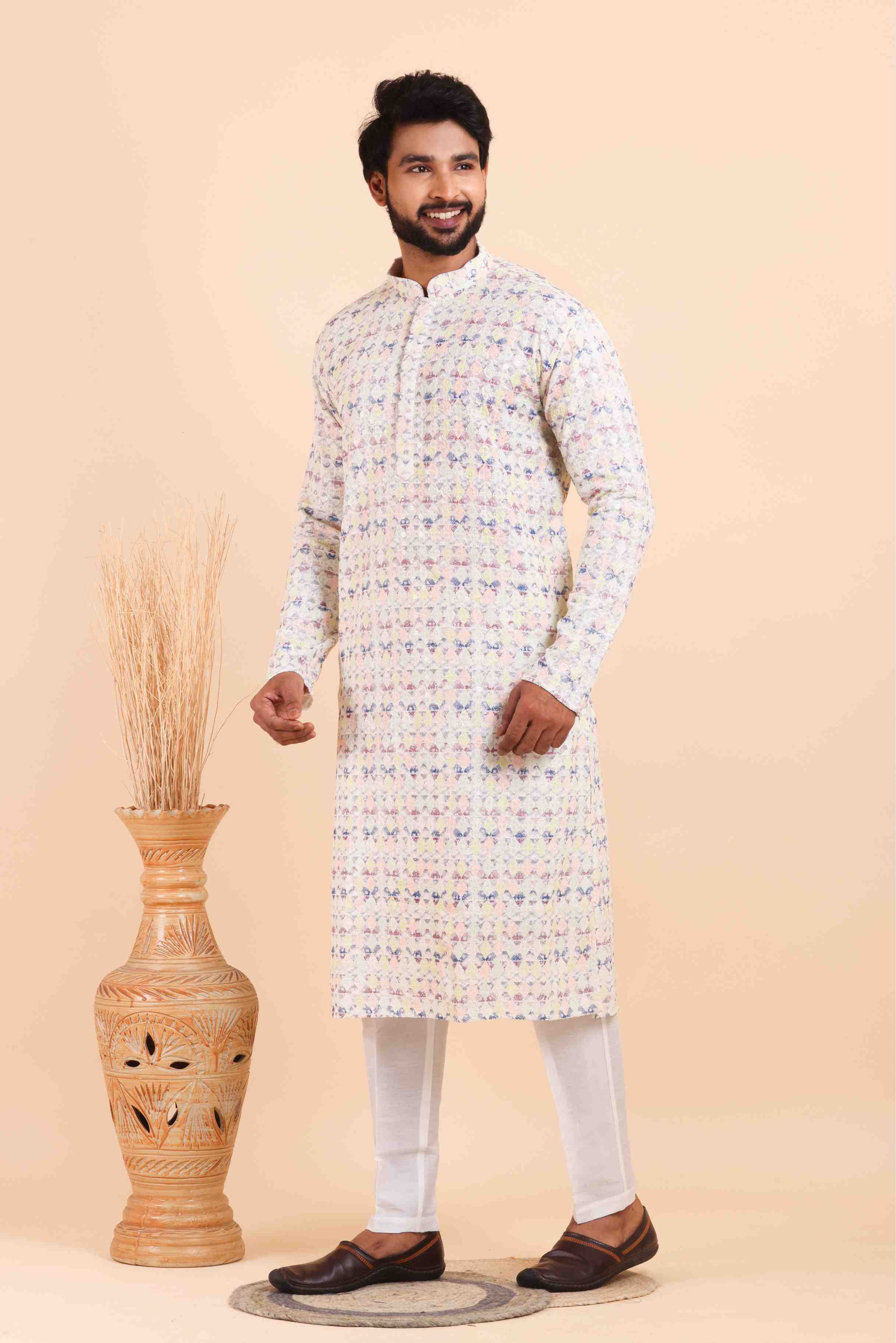 YNF Wholesale Viscose Mens Kurtas  | Surat Manufacturer