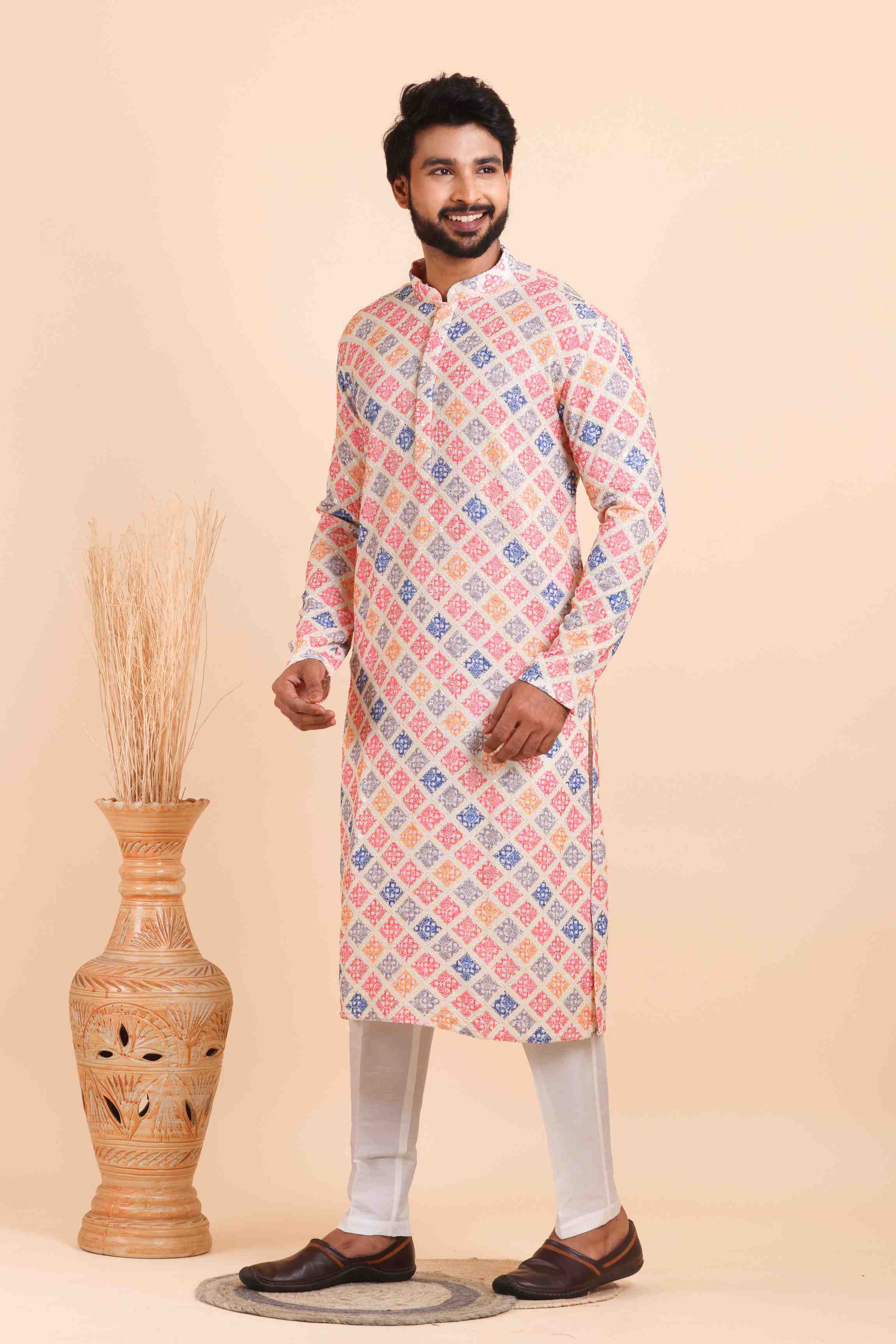 YNF Wholesale Viscose Mens Kurtas  | Surat Manufacturer