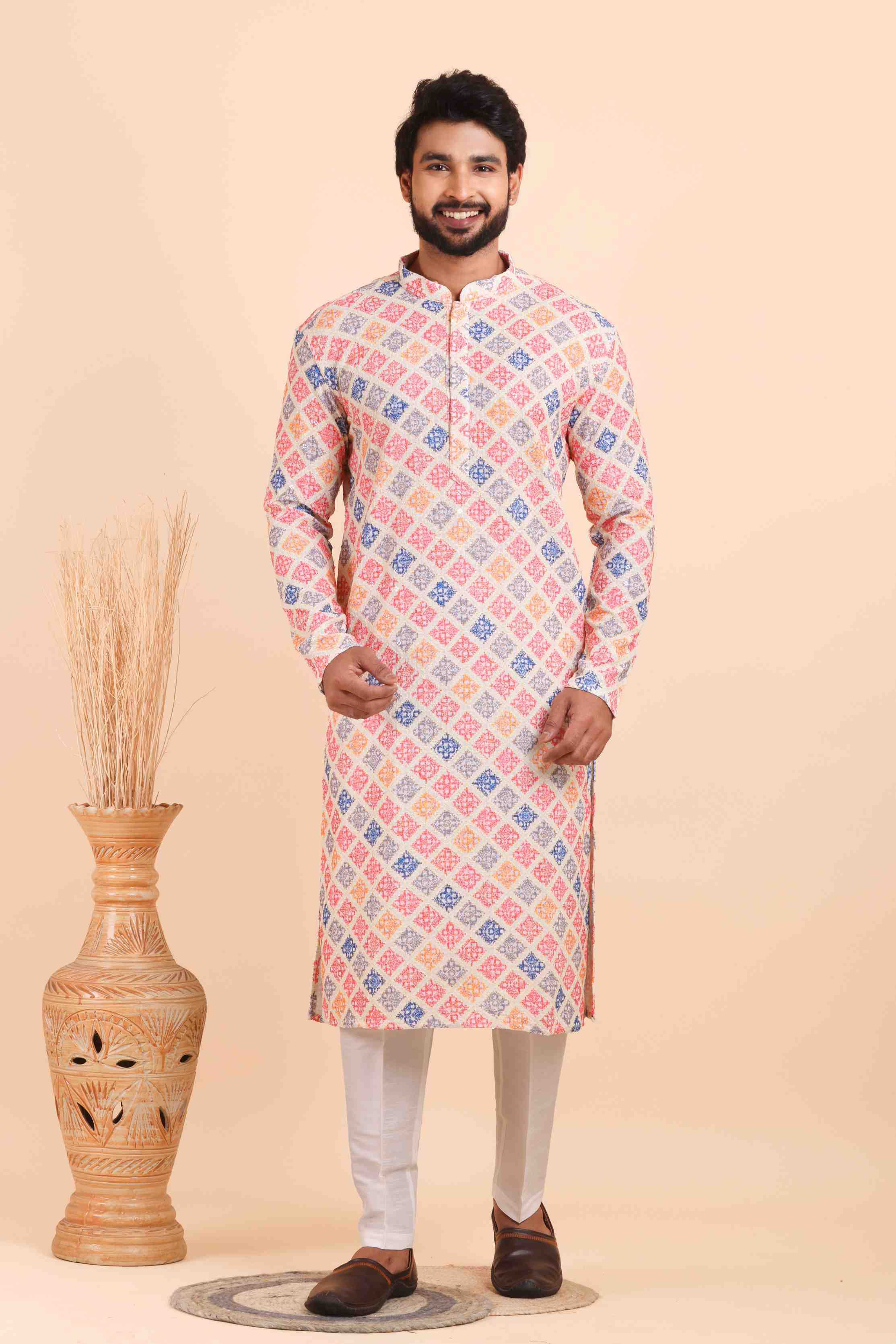 YNF Wholesale Viscose Mens Kurtas  | Surat Manufacturer