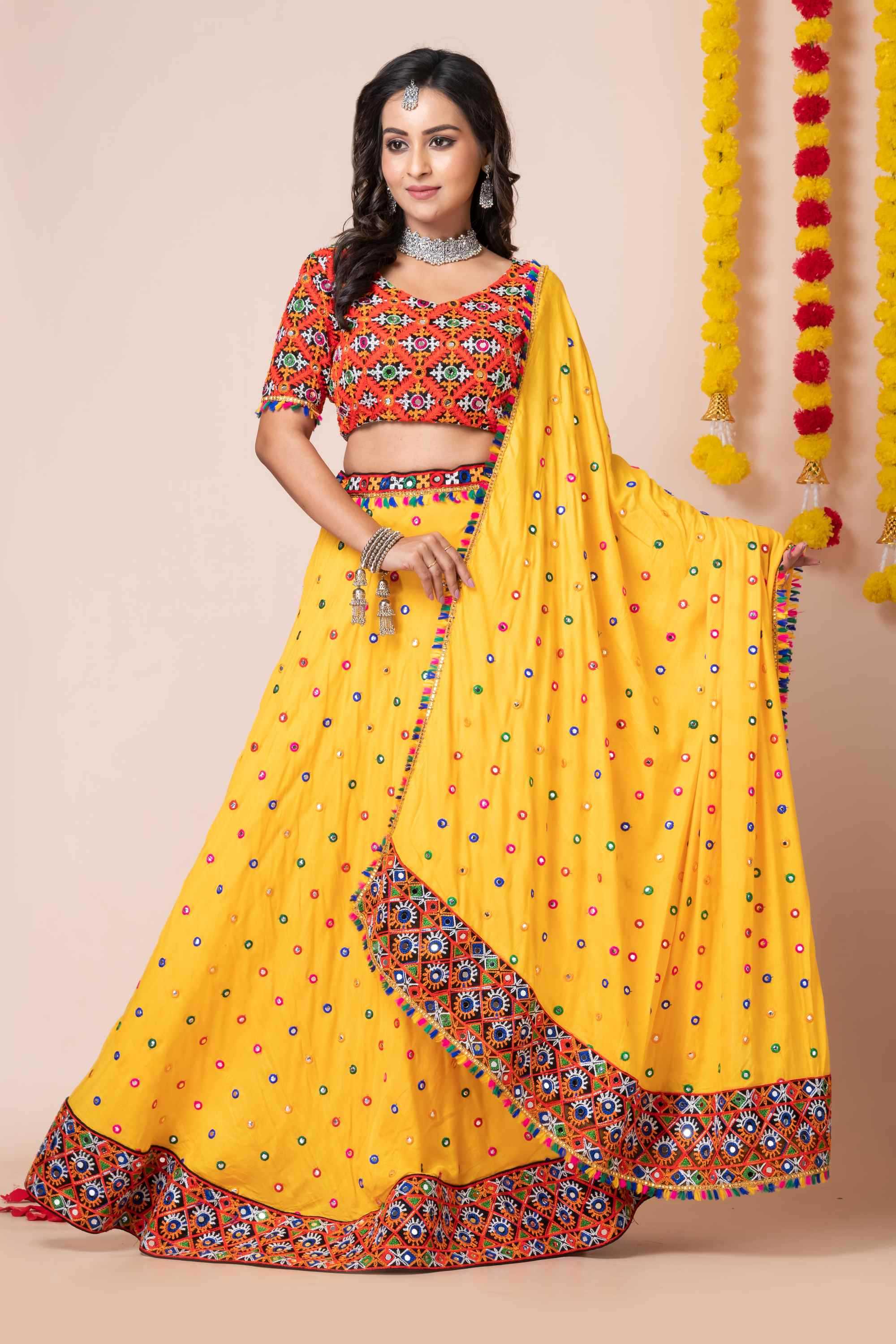 YNF Wholesale Heavy Rayon Embroidered Lehenga  | Surat Manufacturer