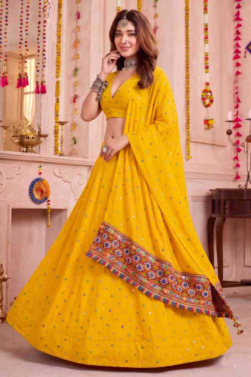 YNF Wholesale Heavy Rayon Embroidered Lehenga  | Surat Manufacturer