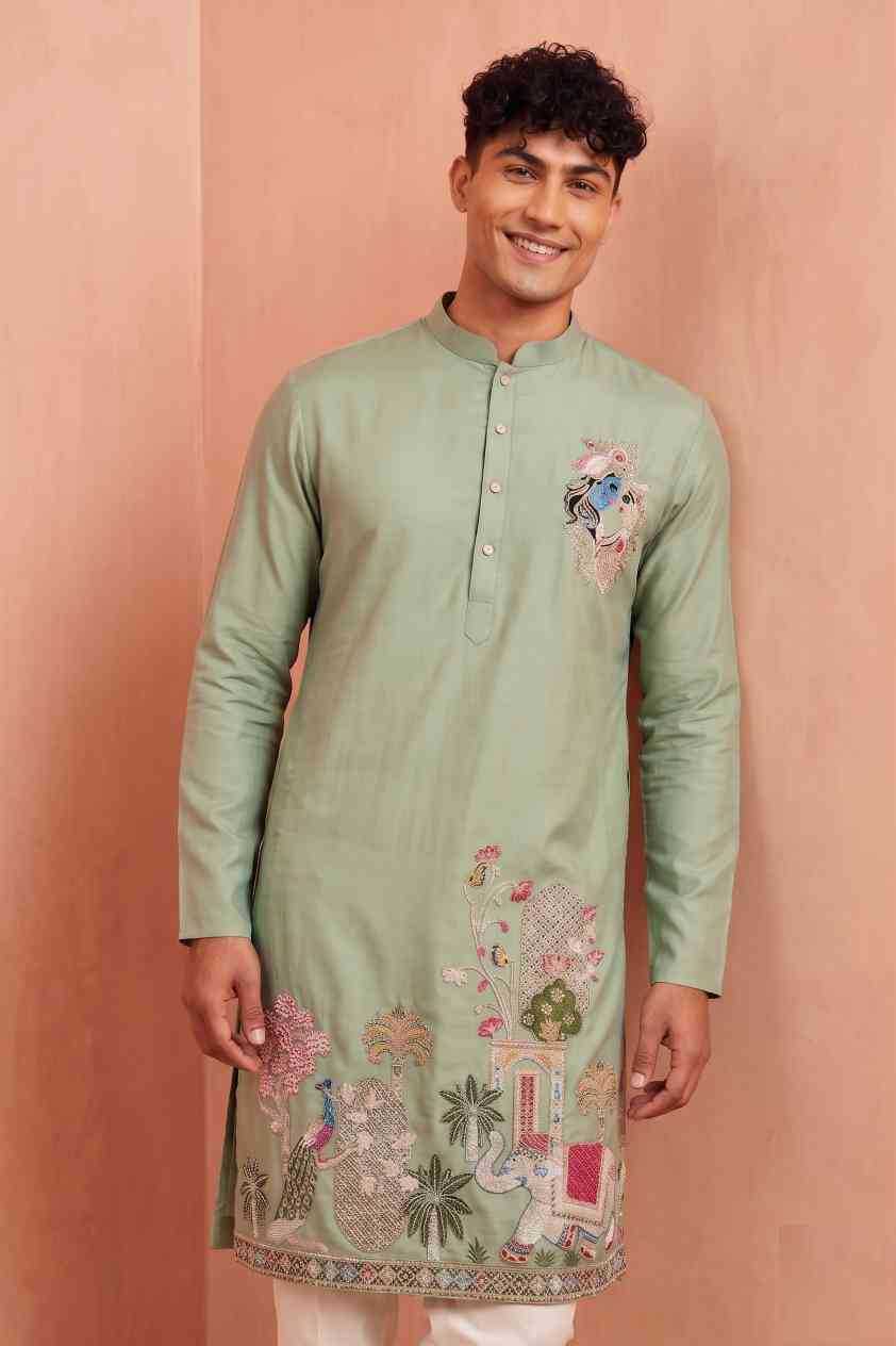 YNF Wholesale Silk Mens Kurta Pyjama  | Surat Manufacturer