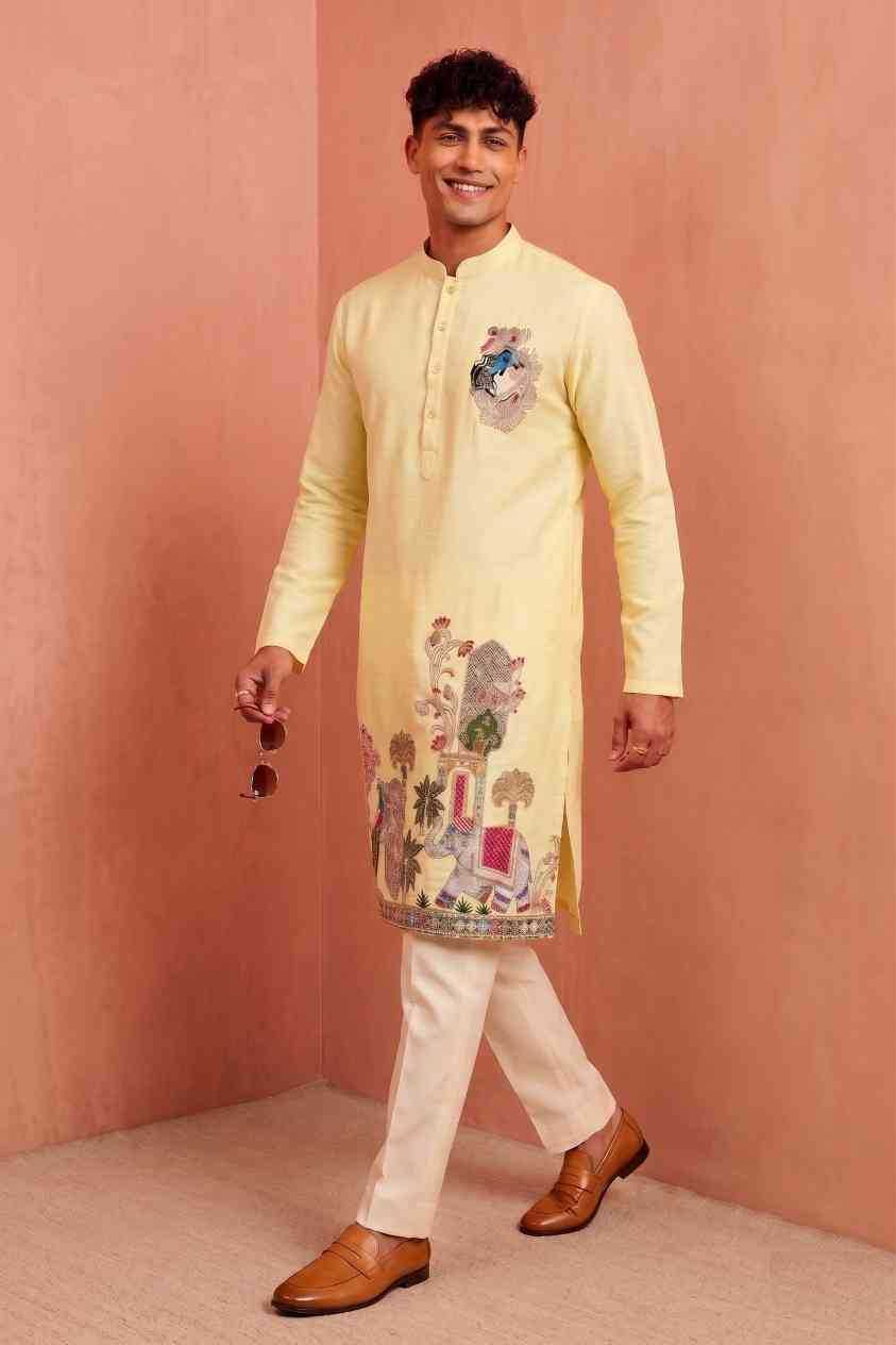 YNF Wholesale Silk Mens Kurta Pyjama  | Surat Manufacturer