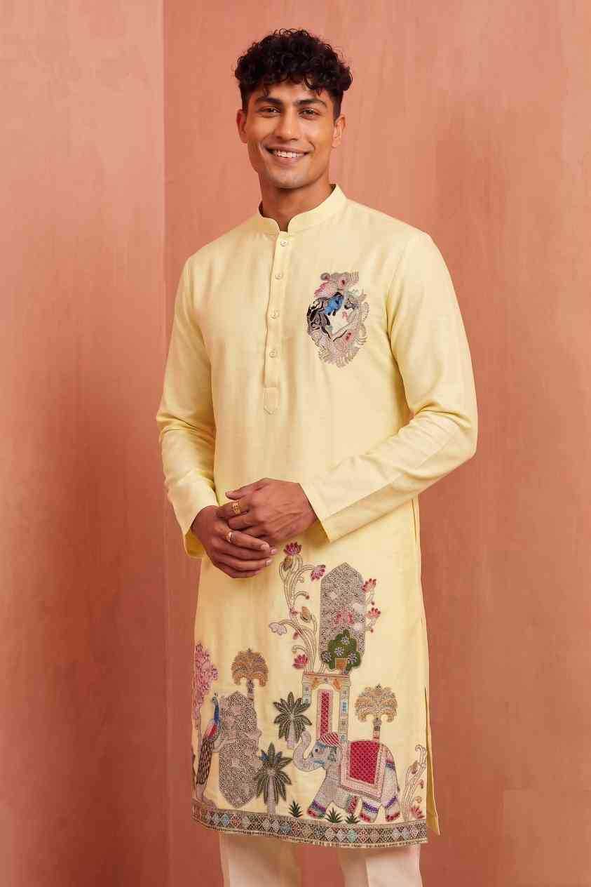YNF Wholesale Silk Mens Kurta Pyjama  | Surat Manufacturer