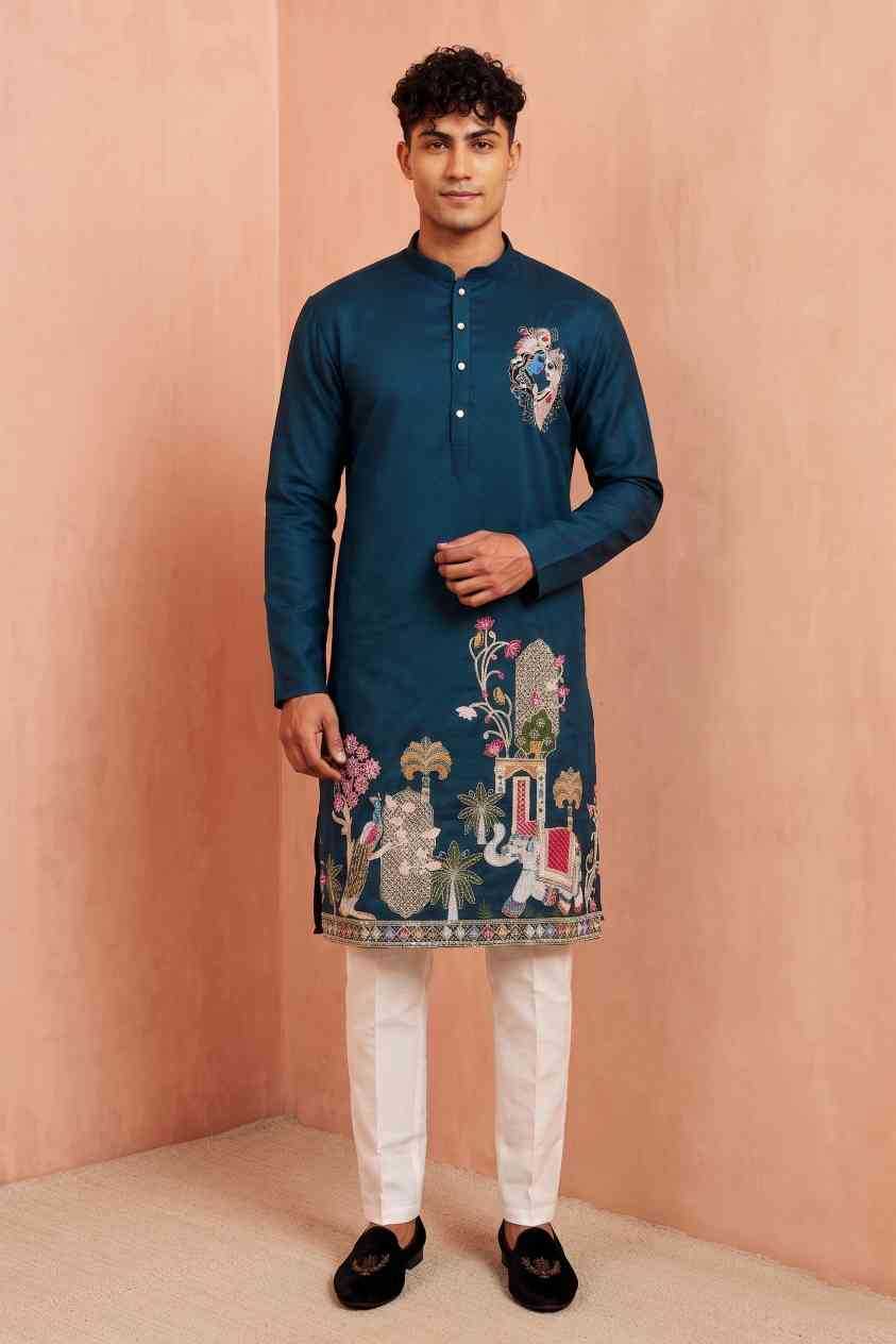 YNF Wholesale Silk Mens Kurta Pyjama  | Surat Manufacturer