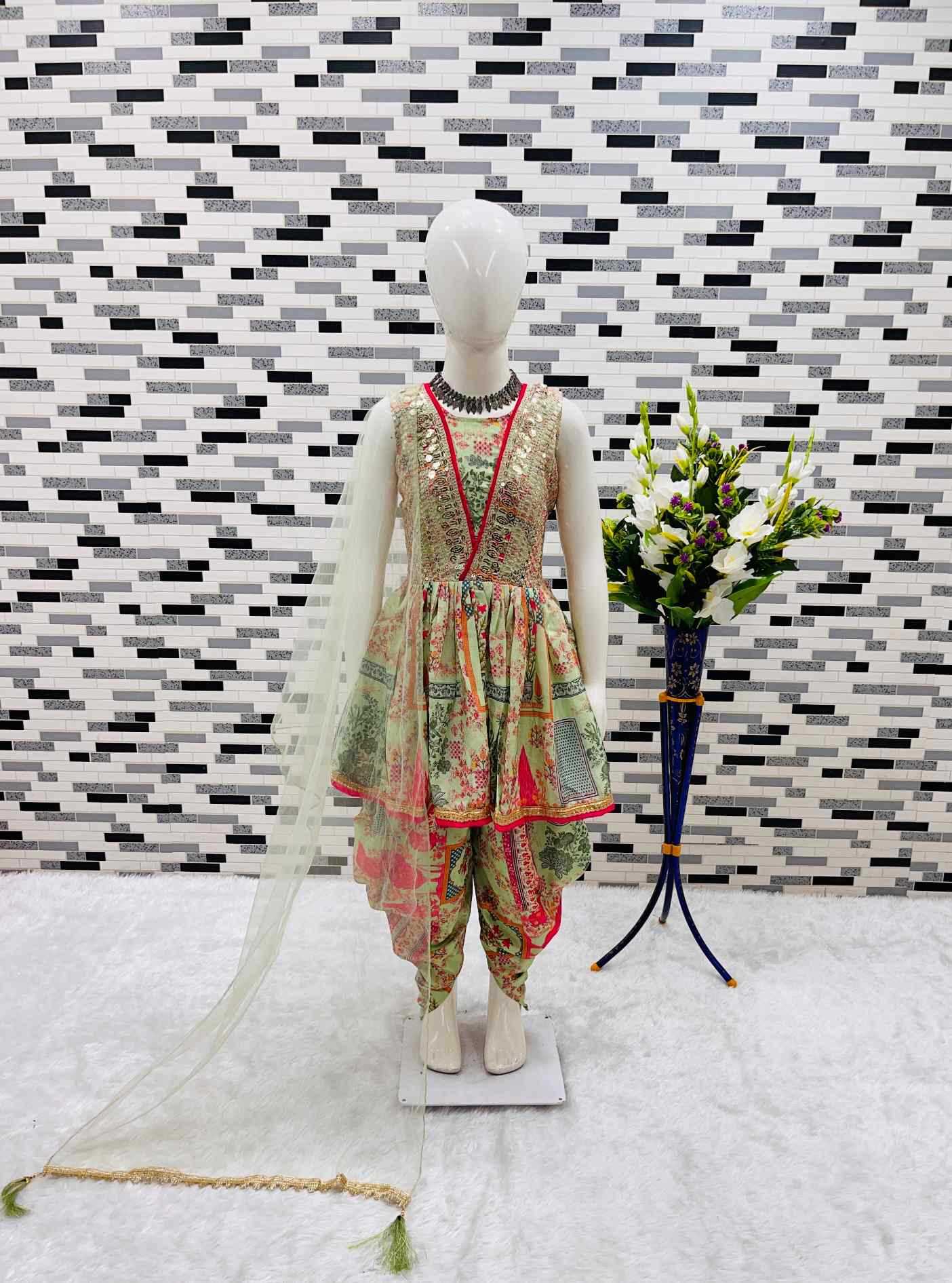 YNF Wholesale Faux Georgette Kids Suit  | Surat Manufacturer