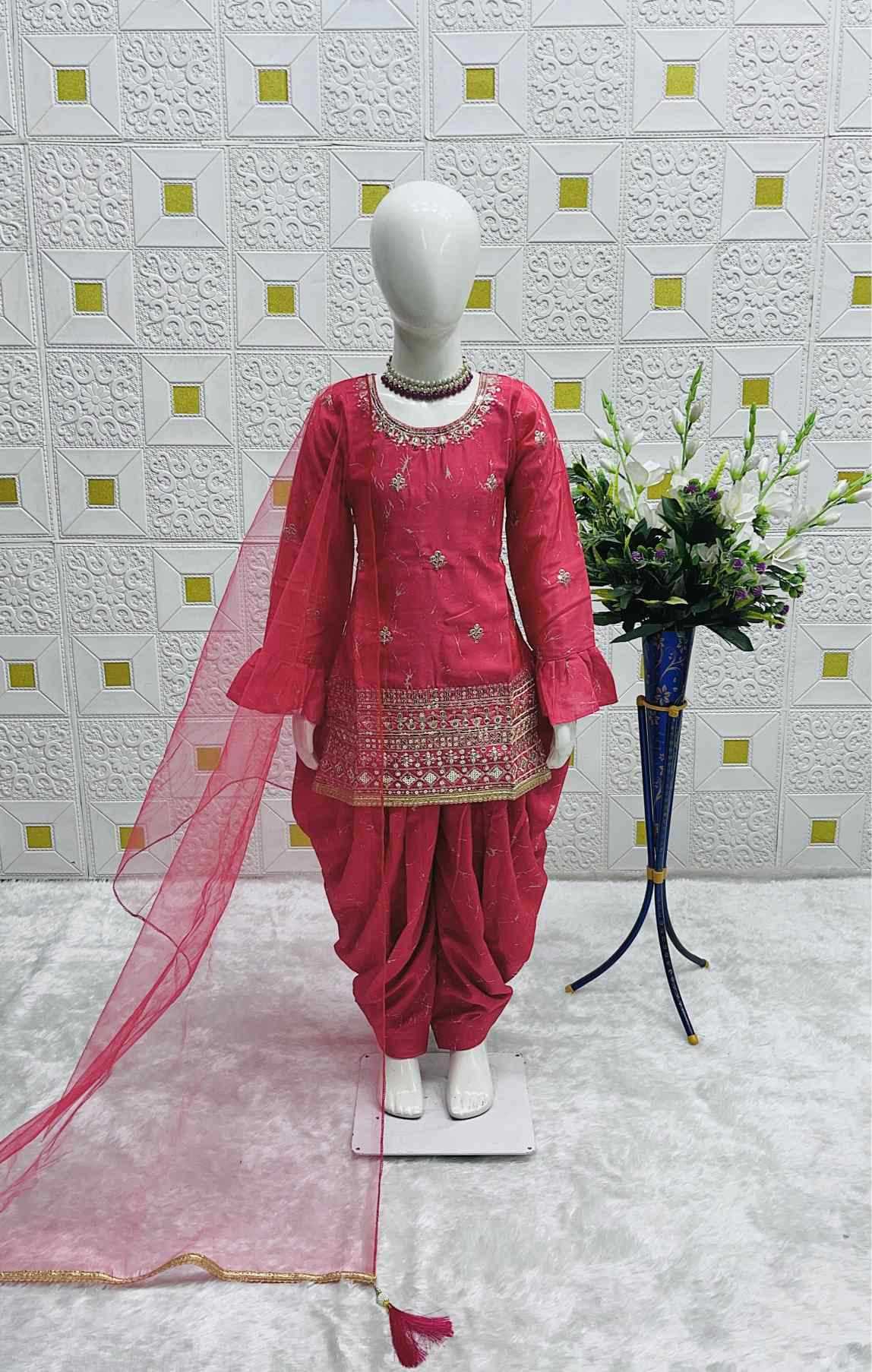 YNF Wholesale Faux Georgette Kids Suit  | Surat Manufacturer