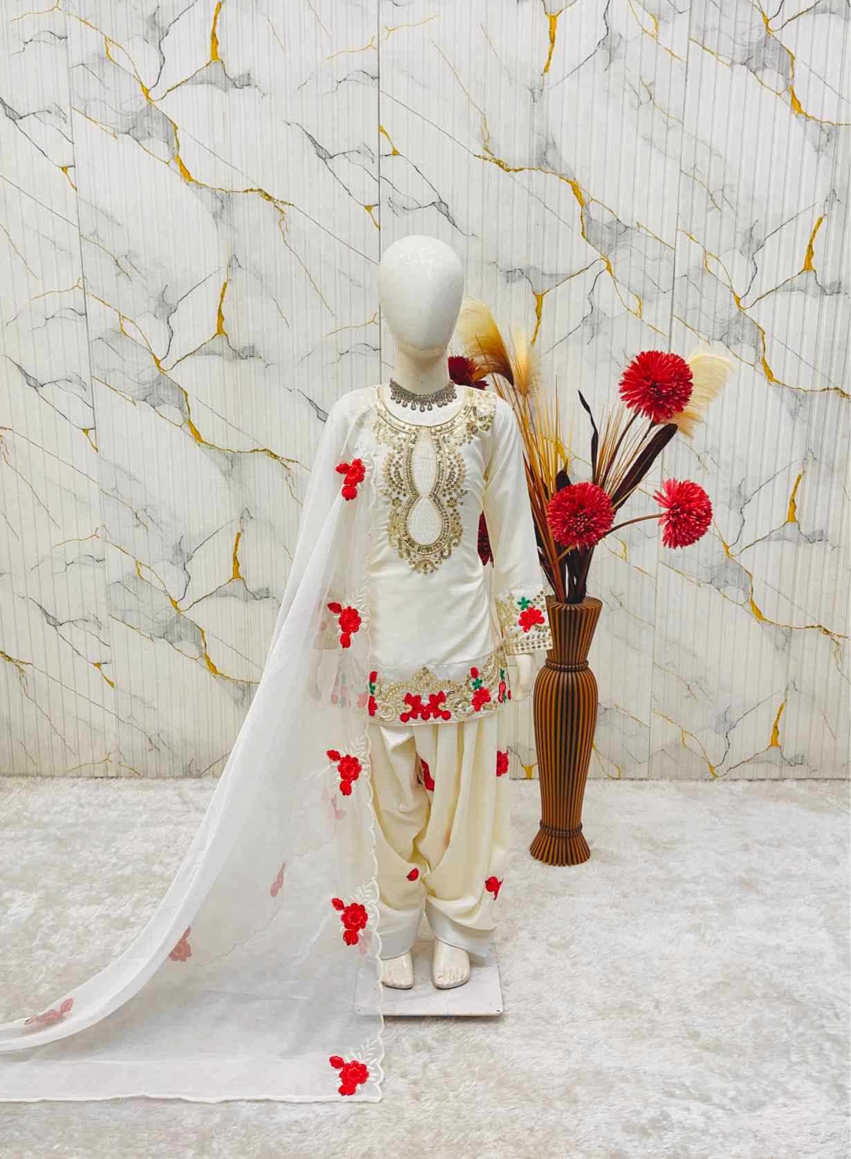 YNF Wholesale Faux Georgette Kids Suit  | Surat Manufacturer