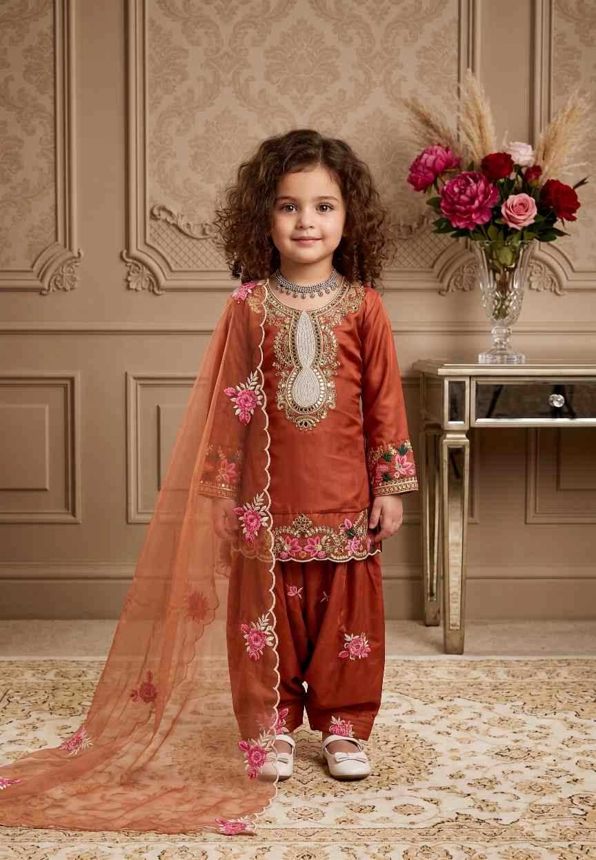YNF Wholesale Faux Georgette Kids Suit  | Surat Manufacturer