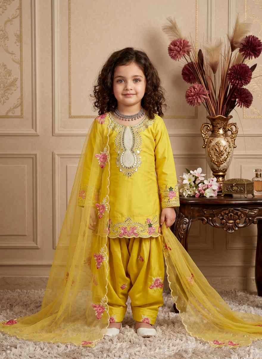 YNF Wholesale Faux Georgette Kids Suit  | Surat Manufacturer