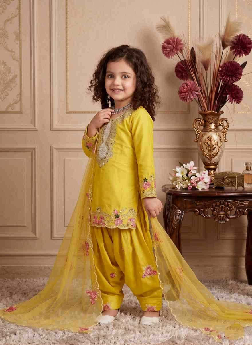 YNF Wholesale Faux Georgette Kids Suit  | Surat Manufacturer