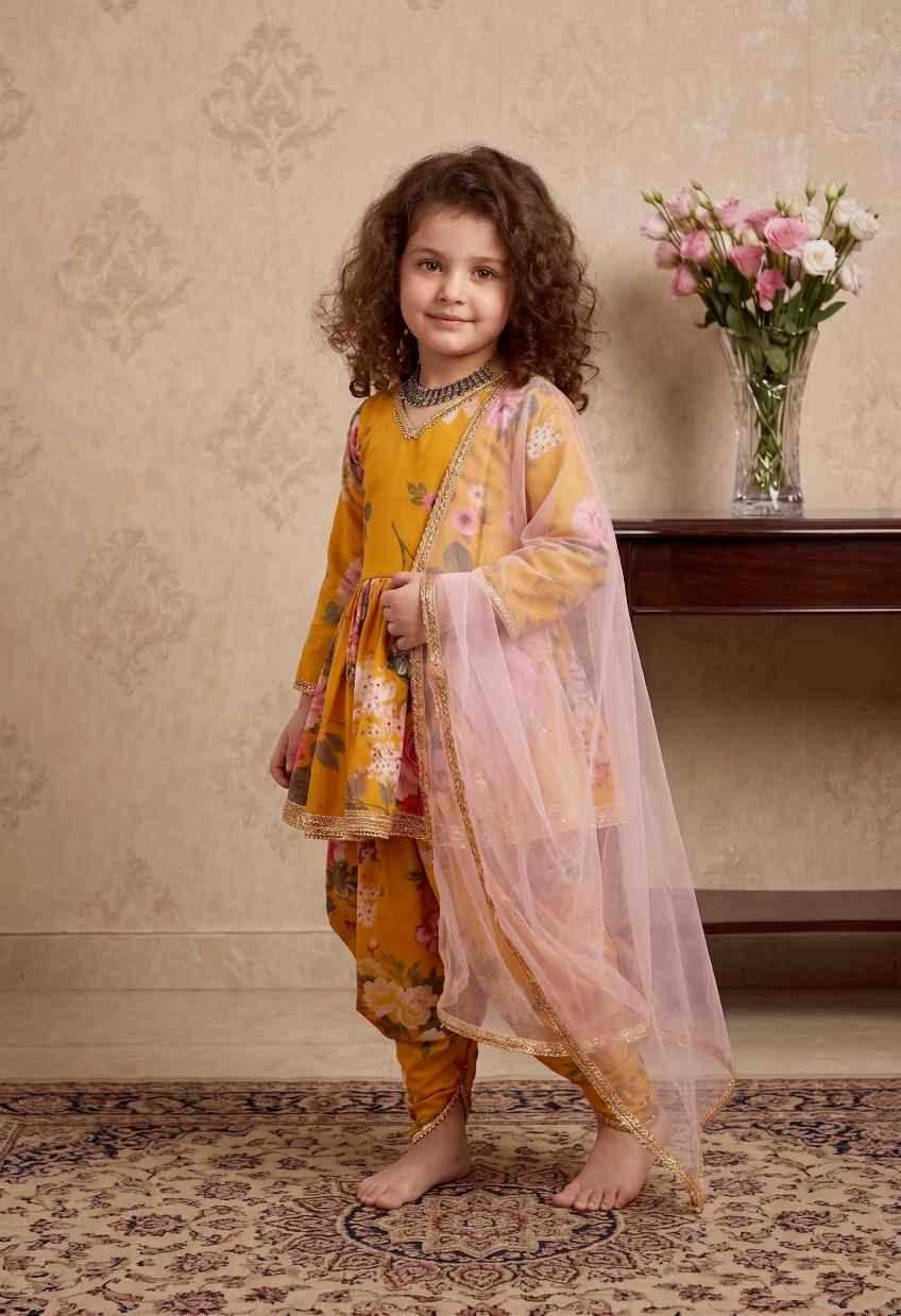 YNF Wholesale Faux Georgette Kids Suit  | Surat Manufacturer