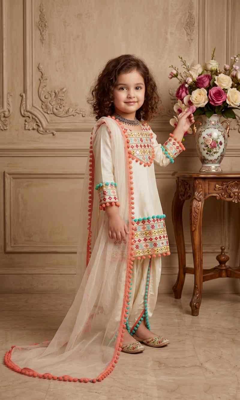 YNF Wholesale Faux Georgette Kids Suit  | Surat Manufacturer